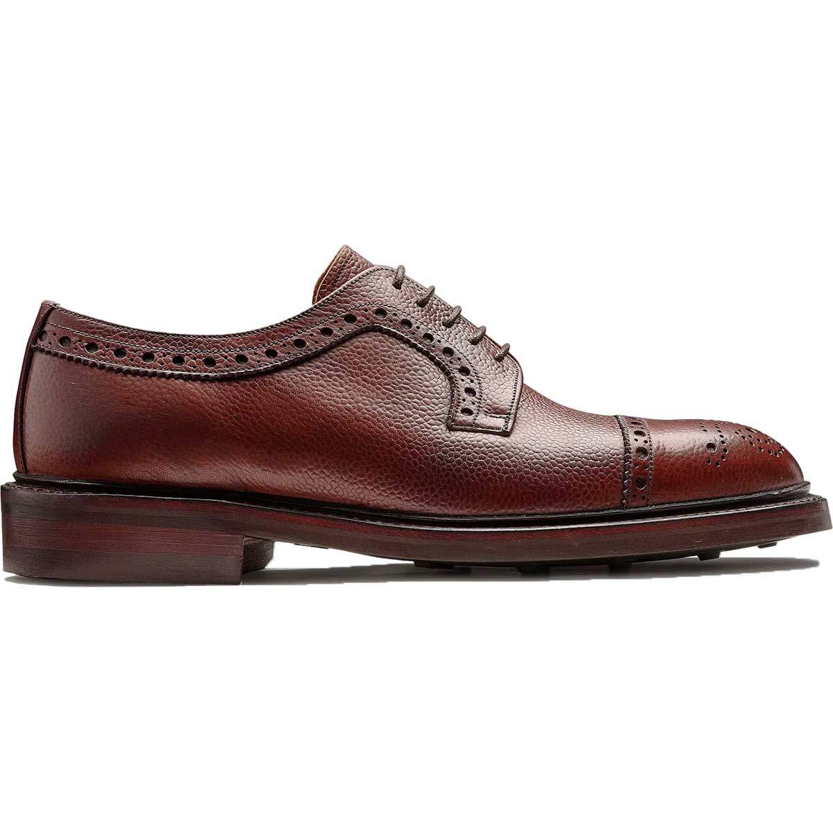 BARKER Keswick Shoes - Mens Brogues - Cherry Grain - Image 3