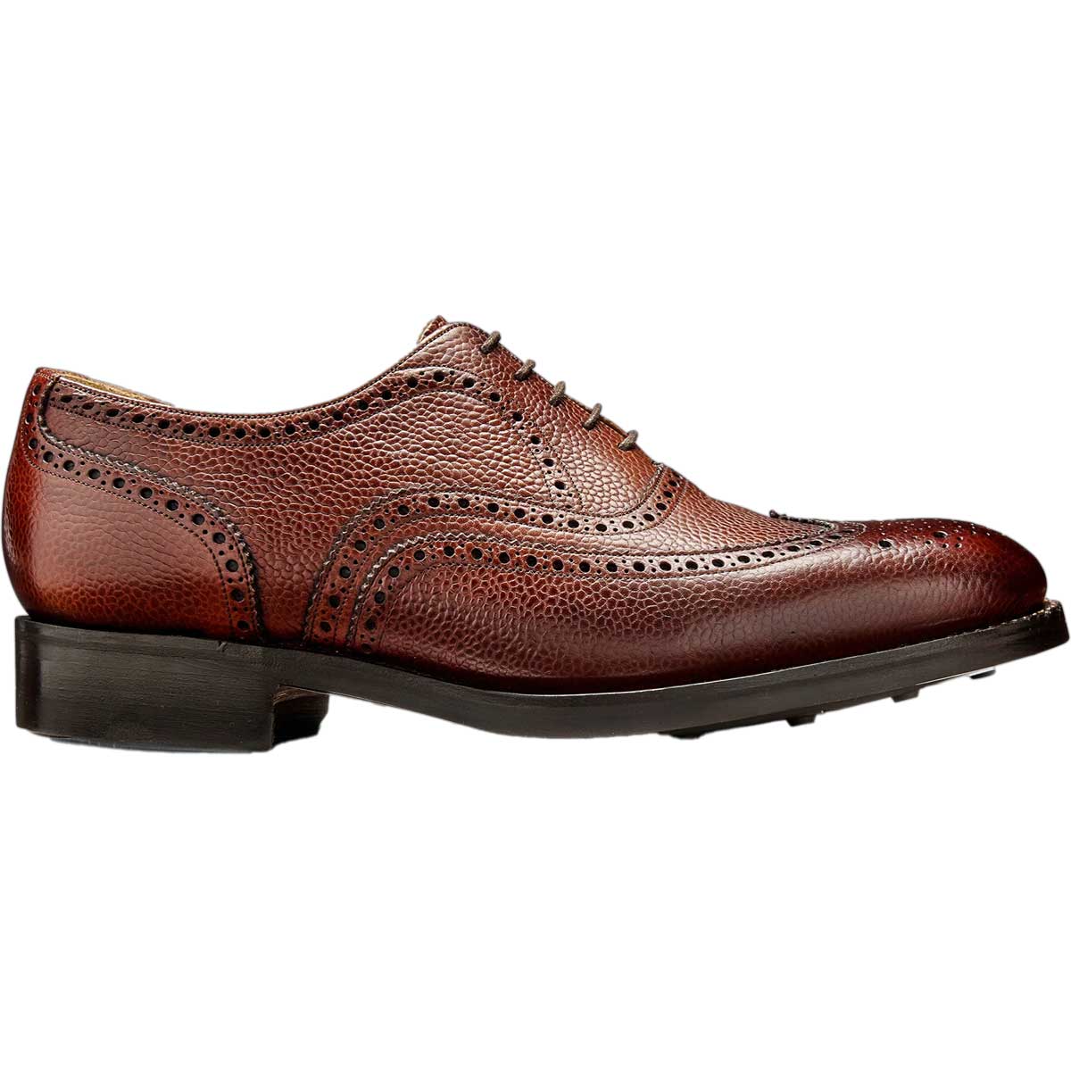BARKER Malton II Shoes - Mens Brogue - Cherry Grain - Image 3