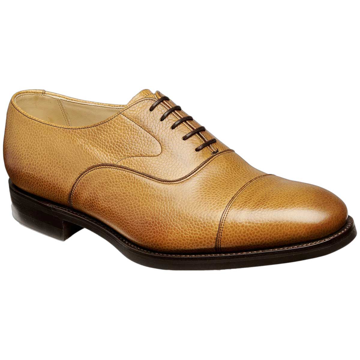 BARKER Malvern II Shoes - Mens Toe Cap Oxford - Cedar Grain