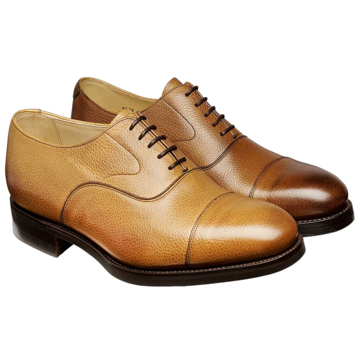 BARKER Malvern II Shoes - Mens Toe Cap Oxford - Cedar Grain - Image 2