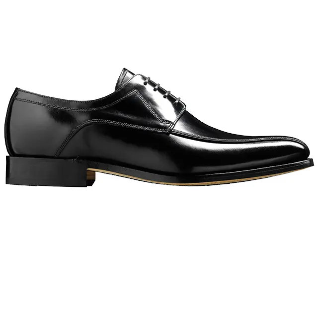 BARKER Newbury Shoes - Mens Derby Style - Black Hi-Shine - Image 3