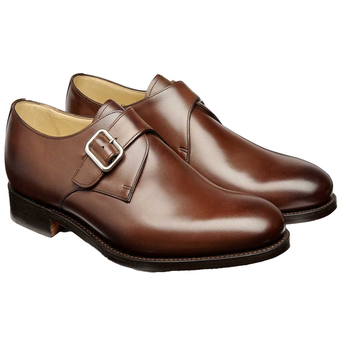 BARKER Northcote Single Monk Strap Shoes - Mens - Ebony Calf - Image 2