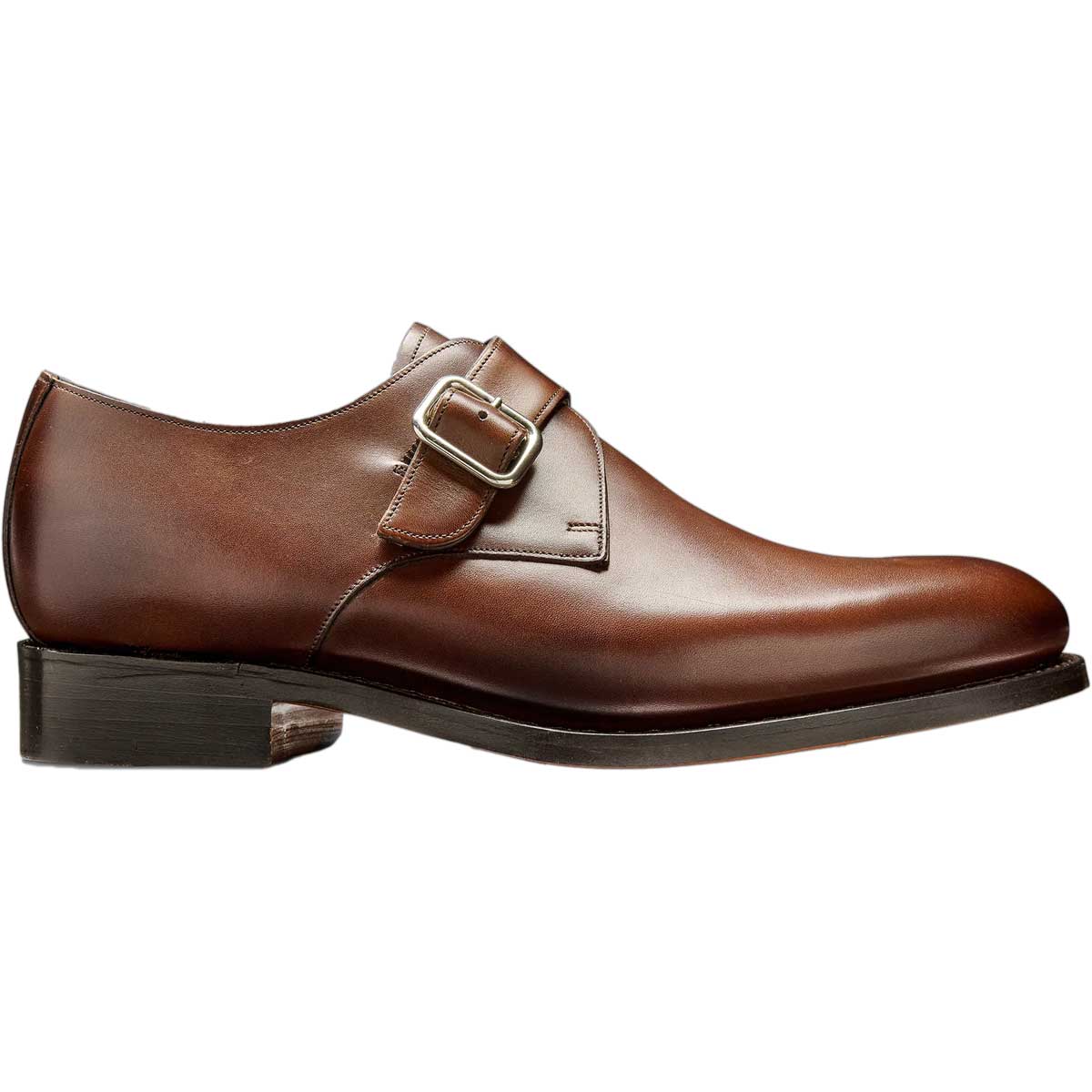 BARKER Northcote Single Monk Strap Shoes - Mens - Ebony Calf - Image 3