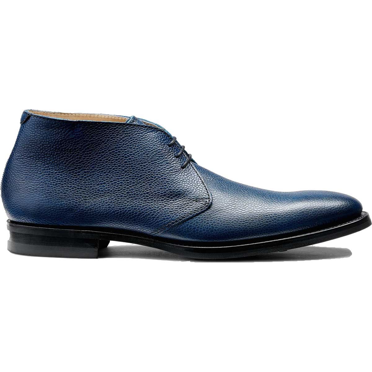 BARKER Orkney Boots - Mens Chukka Boots Dainite Sole - Navy Grain - Image 3