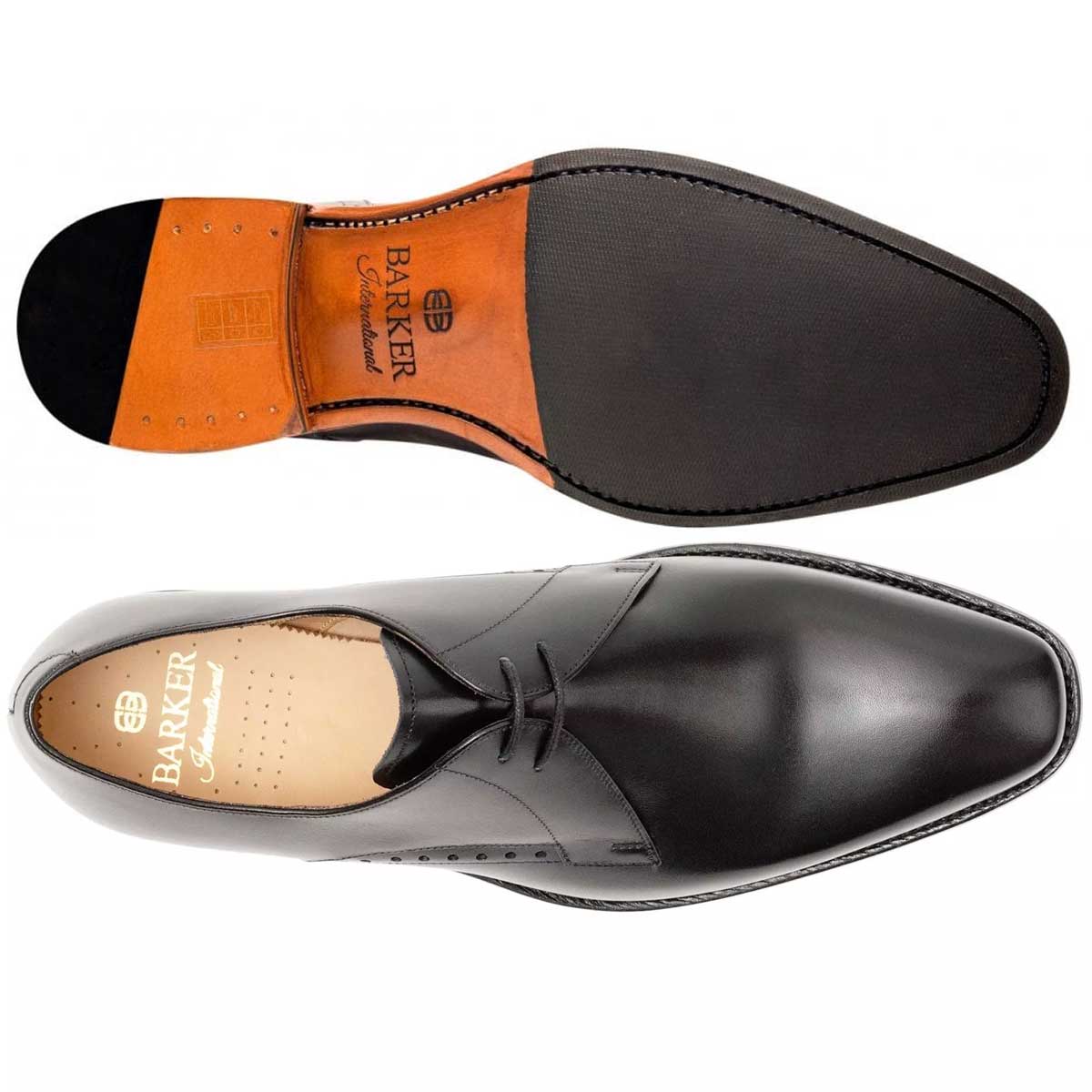 BARKER Oscar Shoes - Mens - Black Calf - Image 2