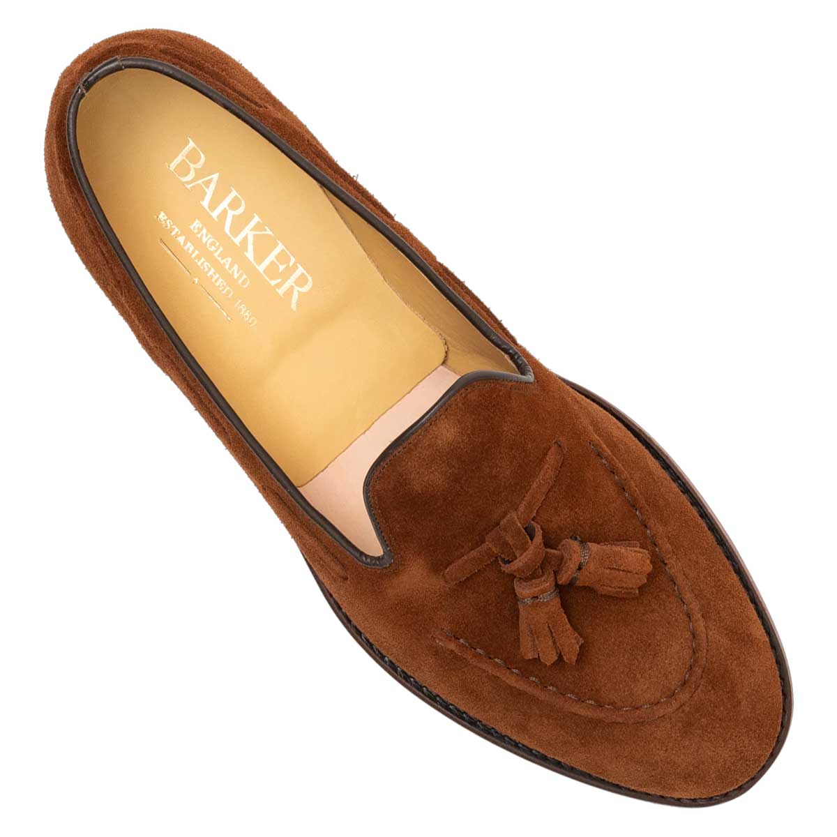 BARKER Pevensy Loafers - Old Snuff Suede - Image 2