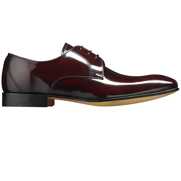 BARKER Rutherford Shoes - Mens Derby Style - Burgundy Cobbler - Image 4
