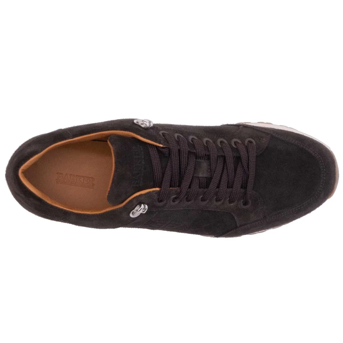 BARKER Seb Sneakers - Mens - Dark Brown Suede - Image 3