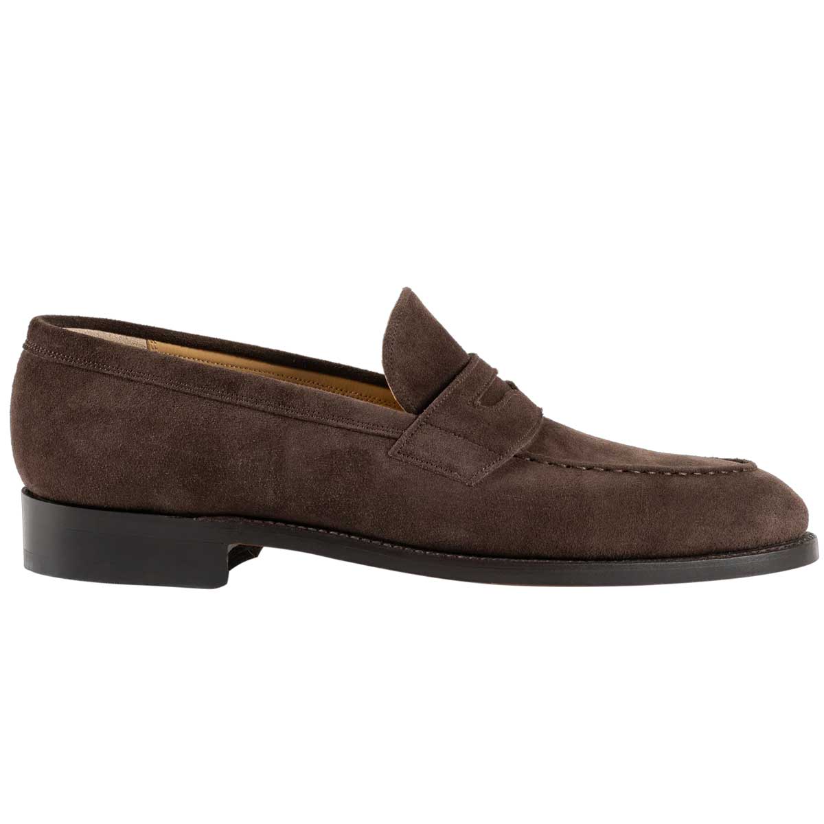 BARKER Shoes Braunton - Classic Leather Loafers - Dark Brown Suede - Image 2