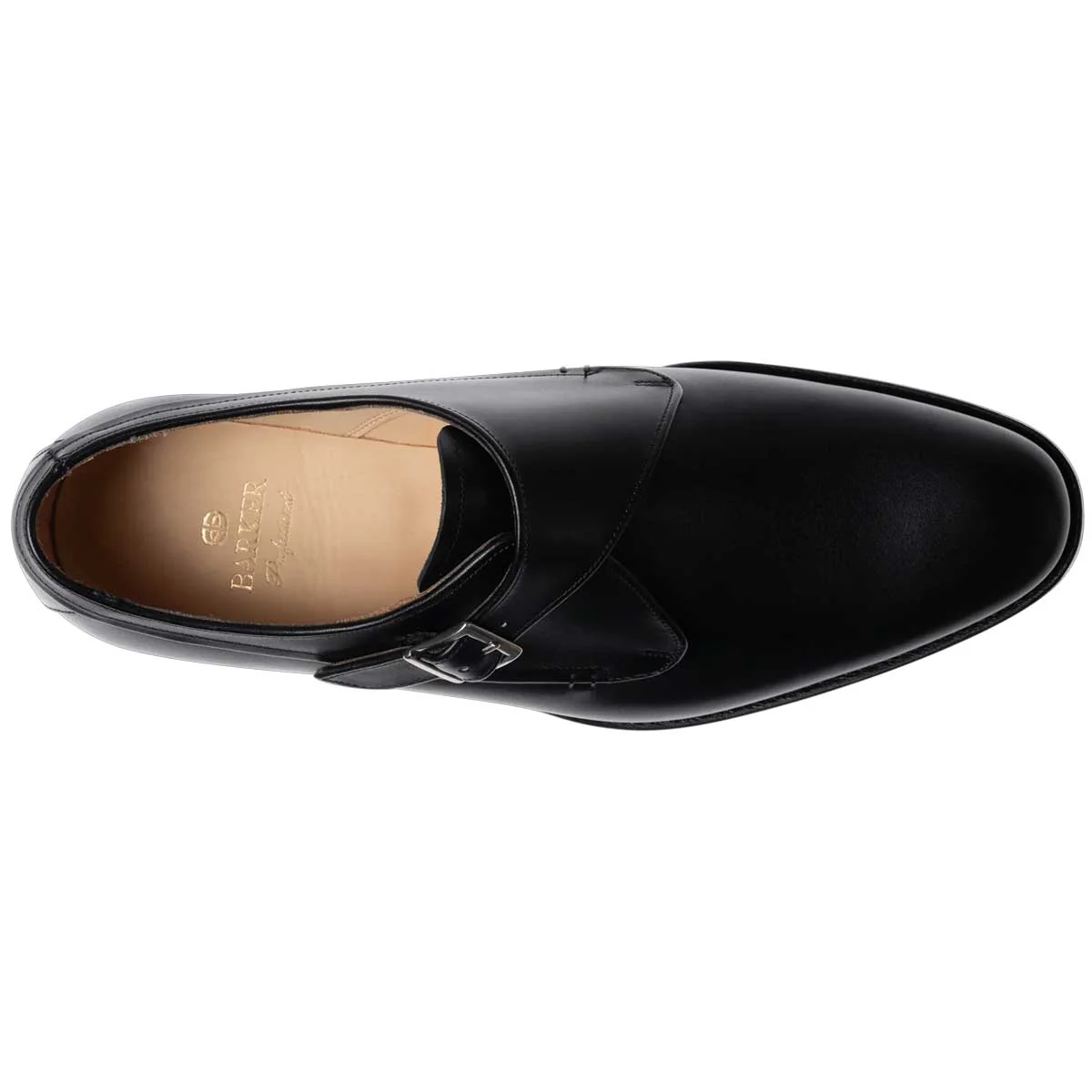 BARKER Shoes Brayton - Leather Monk Strap - Black Calf - Image 3