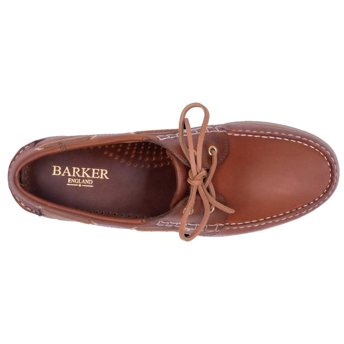 BARKER Wallis Deck Shoes - Mens - Tan Pull Up - Image 3