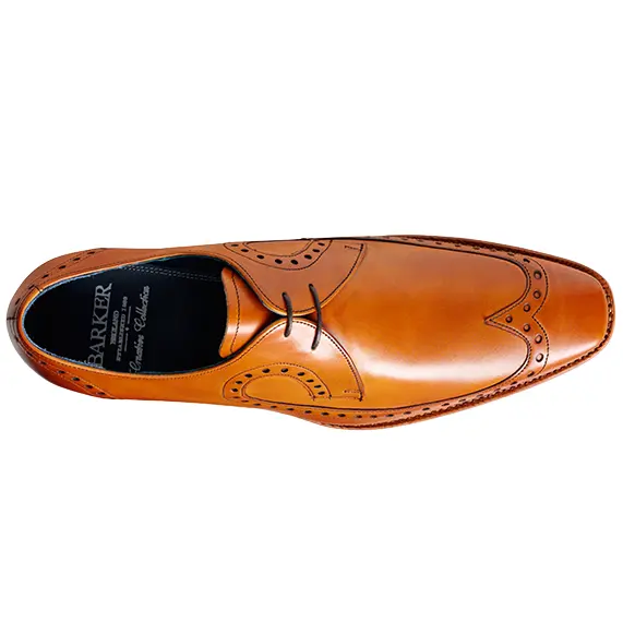 BARKER Woody Shoes - Mens Brogues - Cedar Calf - Image 3
