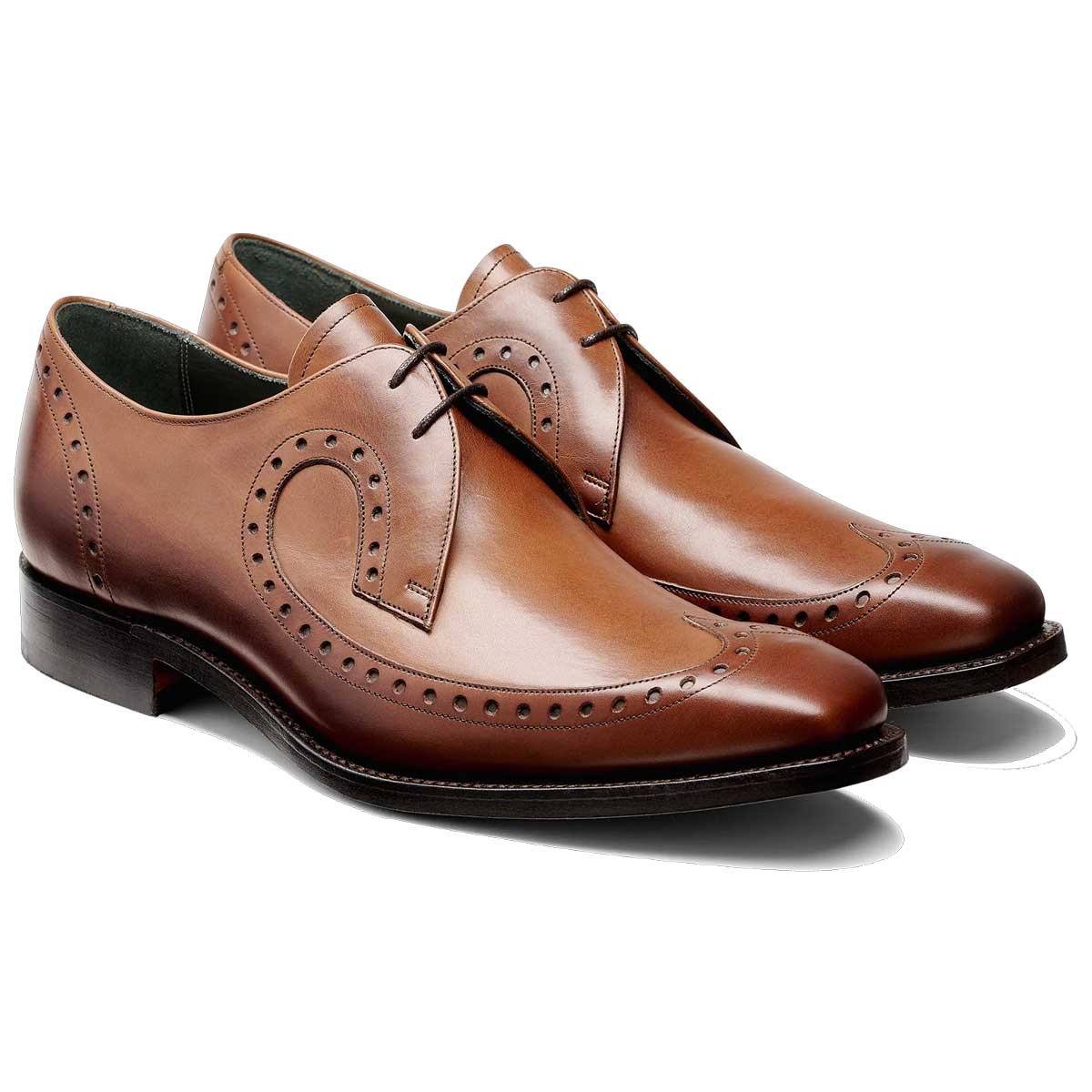 BARKER Woody Shoes - Mens Brogues - Expresso Calf - Image 2