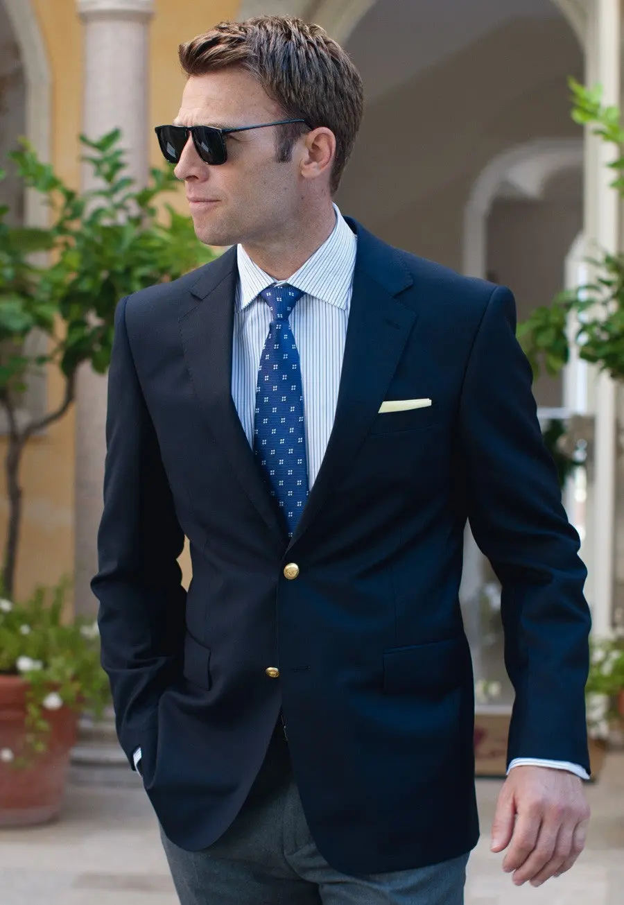 Brook Taverner Otley Blazer - Navy Single Breasted Blazer - Image 2