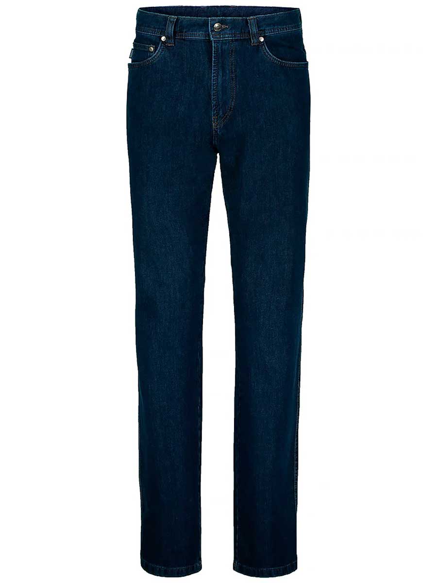 BRUHL Mens Genua III B Light Ring Denim Jeans - Dark Blue - Image 4