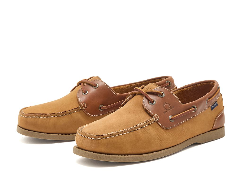 CHATHAM Galley II Leather Boat Shoes - Men's - Tan - Image 2