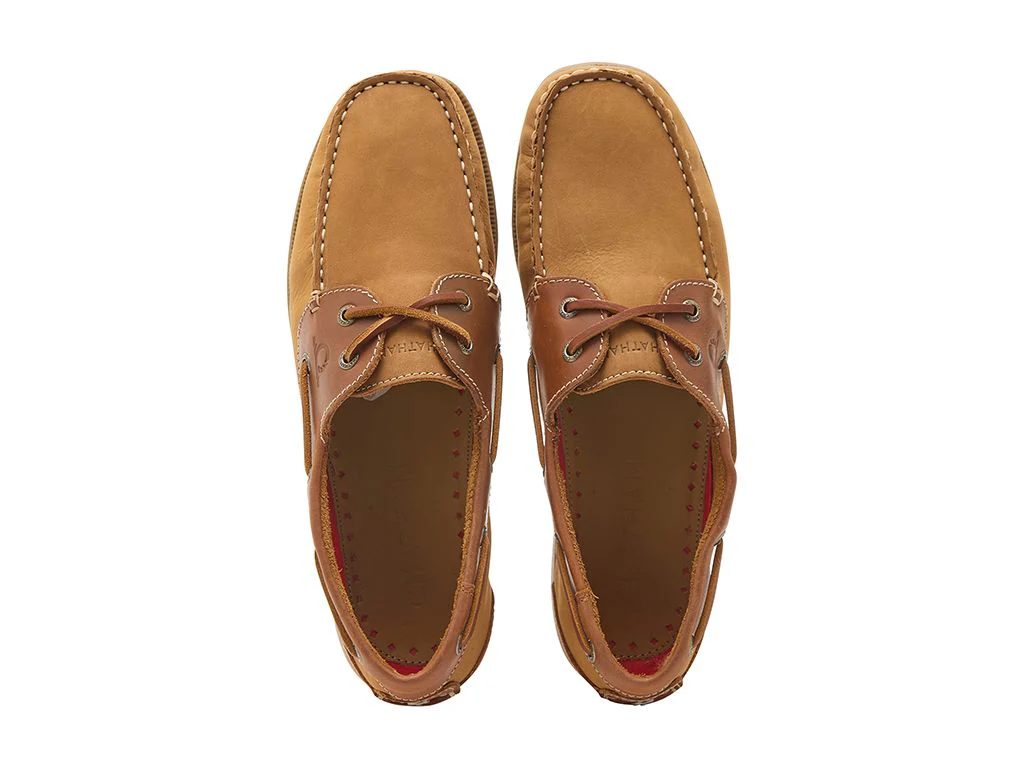CHATHAM Galley II Leather Boat Shoes - Men's - Tan - Image 3