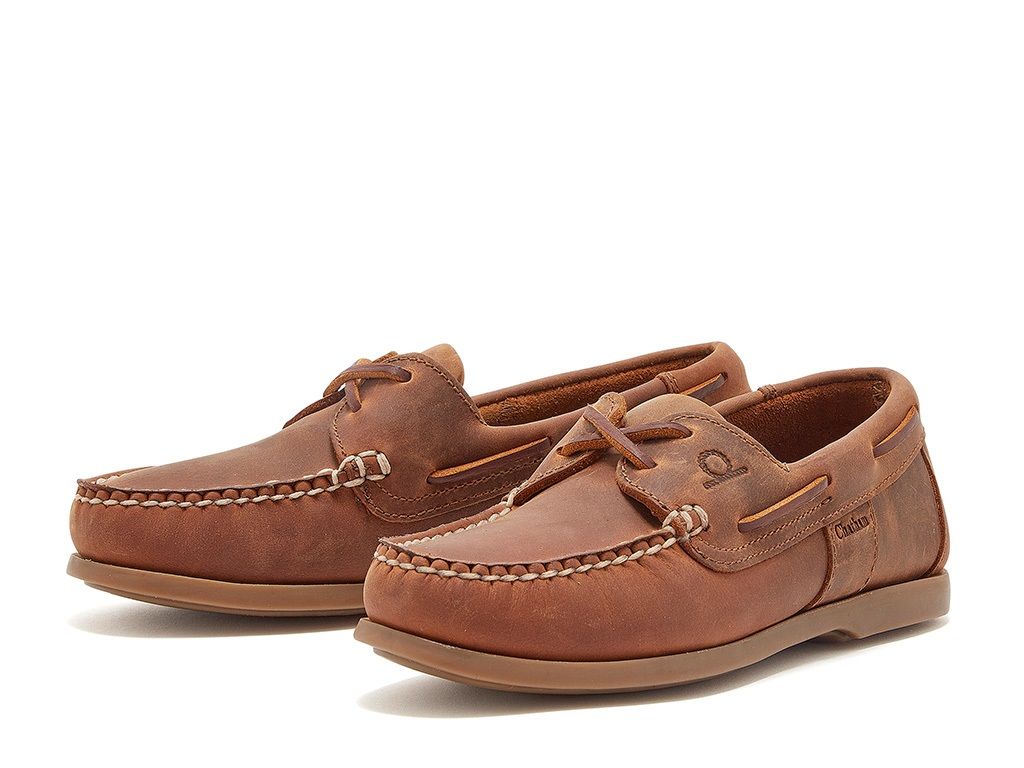 CHATHAM Ladies Java G2 Leather Sustainable Deck Shoes - Walnut - Image 3