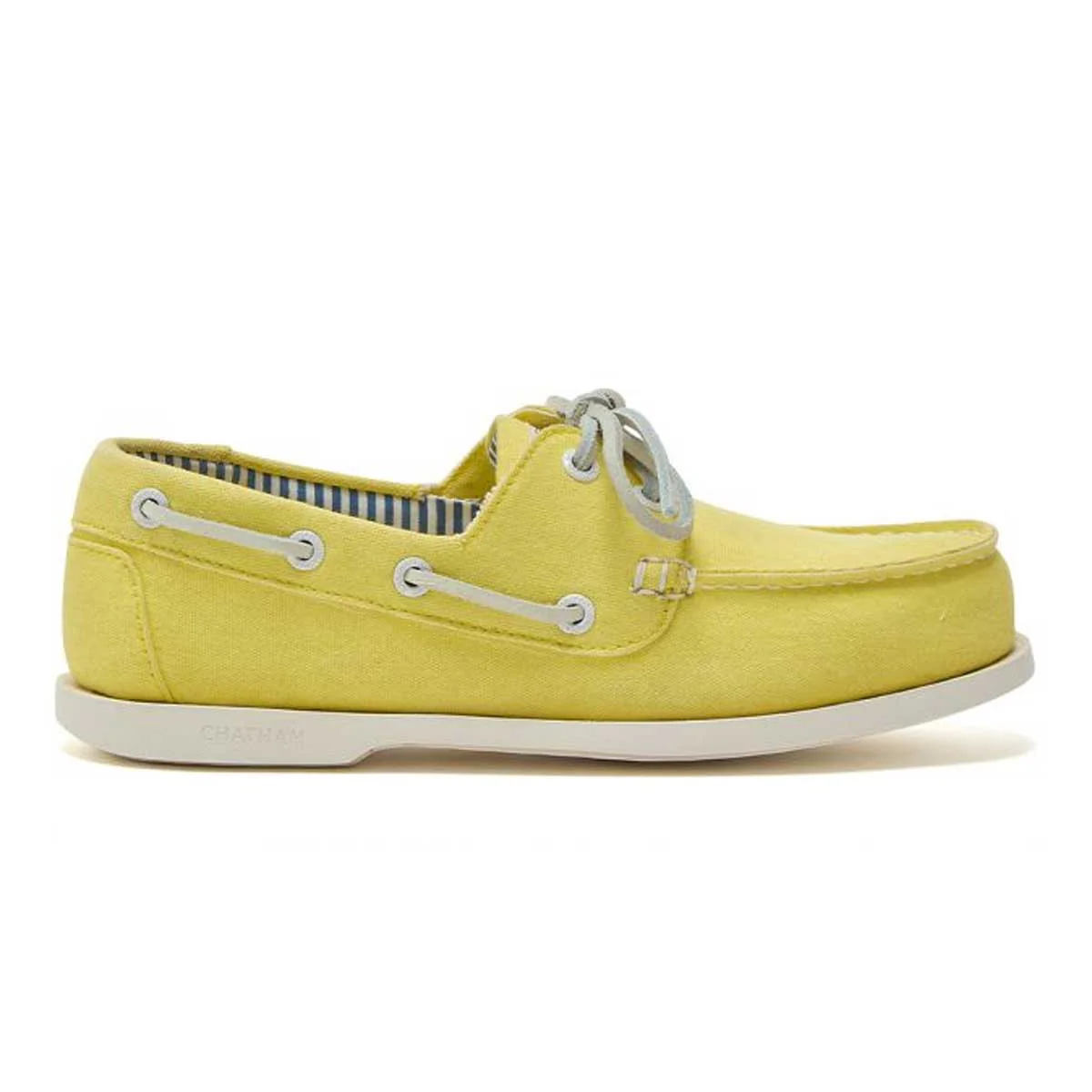CHATHAM x JOULES Jetty Canvas Boat Shoes - Women's - Yellow