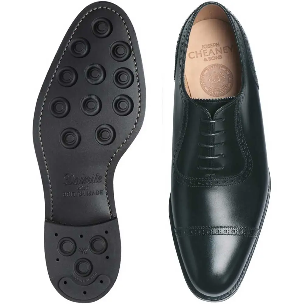 CHEANEY Shoes - Fenchurch Rubber Sole Oxford Shoes - Black Calf - Image 2