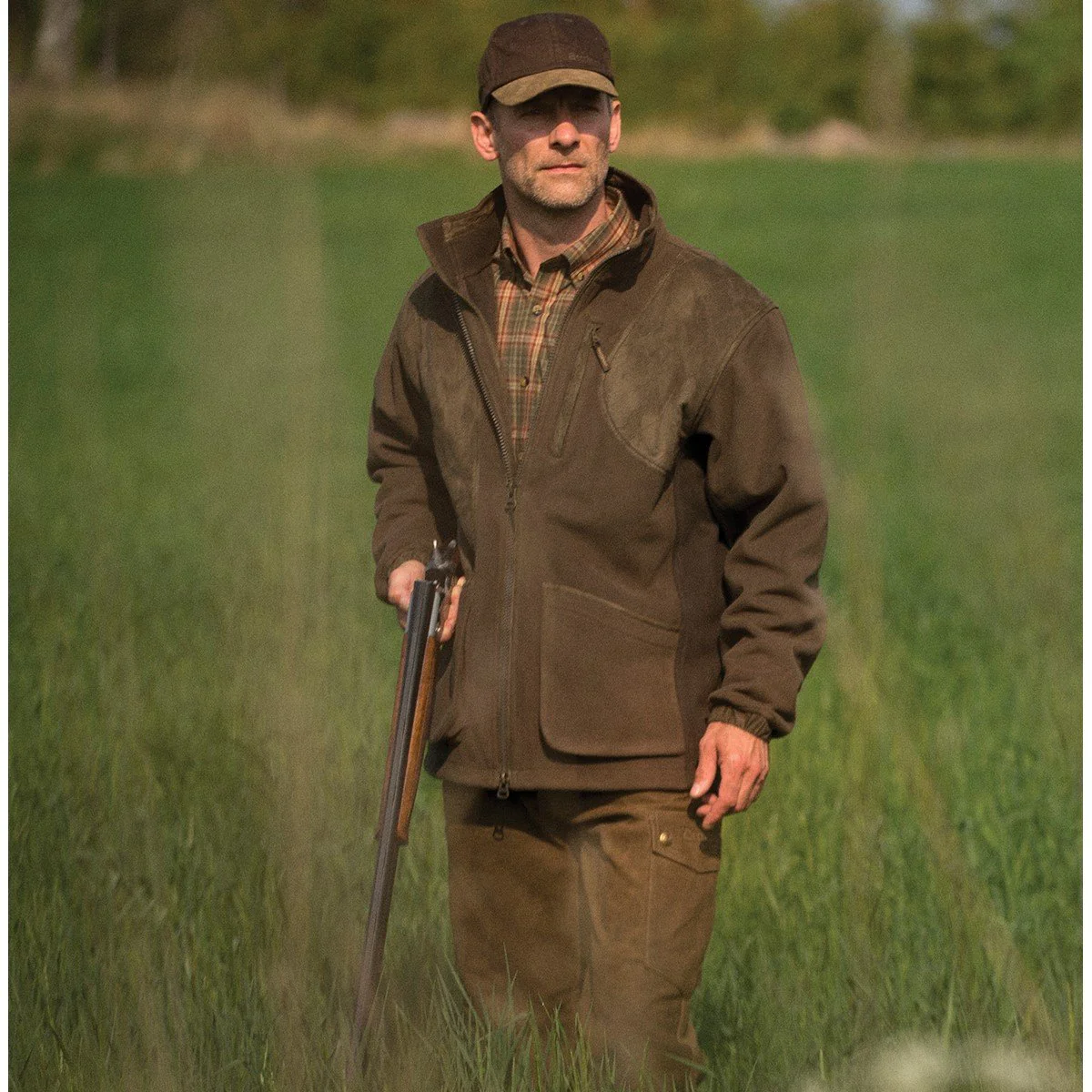 DEERHUNTER Gamekeeper Shooting Jacket - Mens - Graphite Green Melange - Image 2