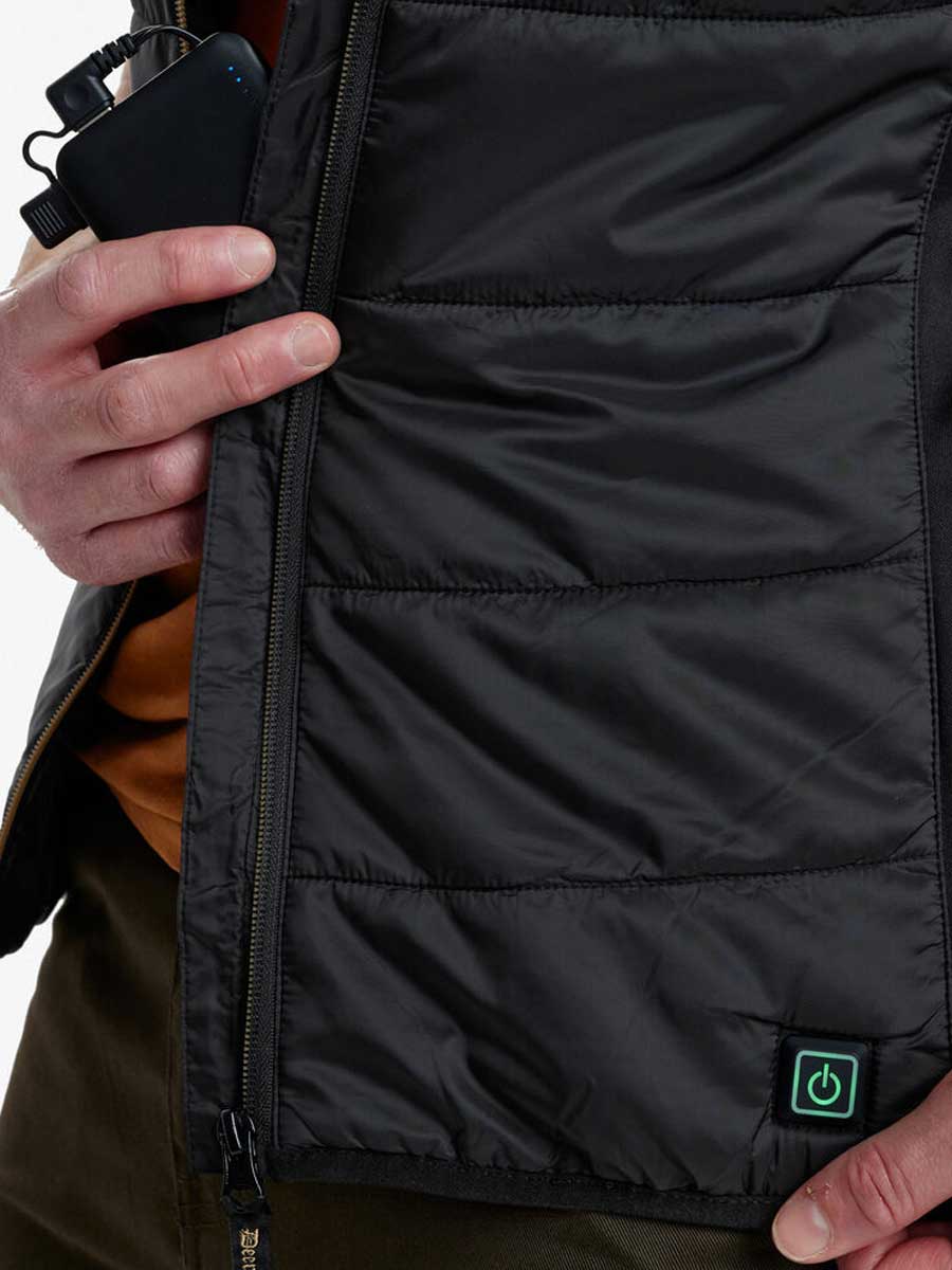 DEERHUNTER Heat Inner Waistcoat - Mens - Black - Image 3