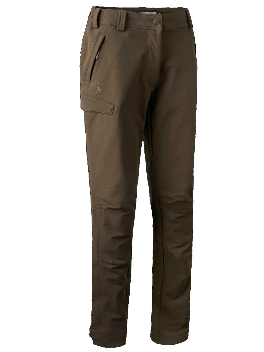 DEERHUNTER Lady Ann Full Stretch Trousers - Fallen Leaf - Image 2