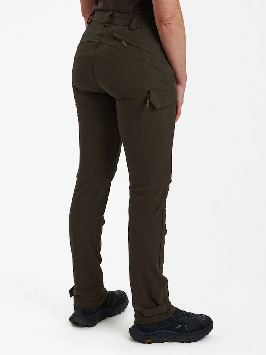 DEERHUNTER Lady Ann Full Stretch Trousers - Fallen Leaf - Image 3