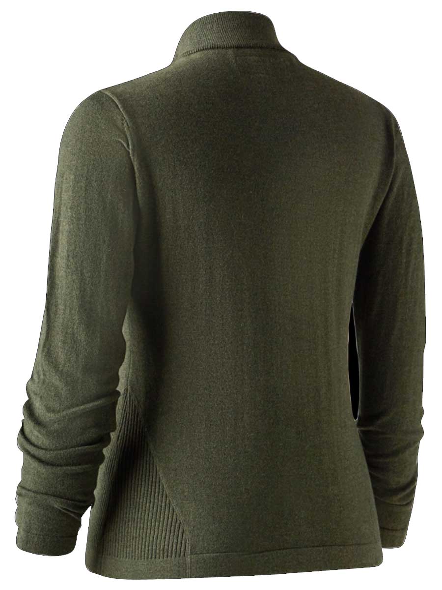 DEERHUNTER Lady Darlington Knit Cardigan - Green Melange - Image 6