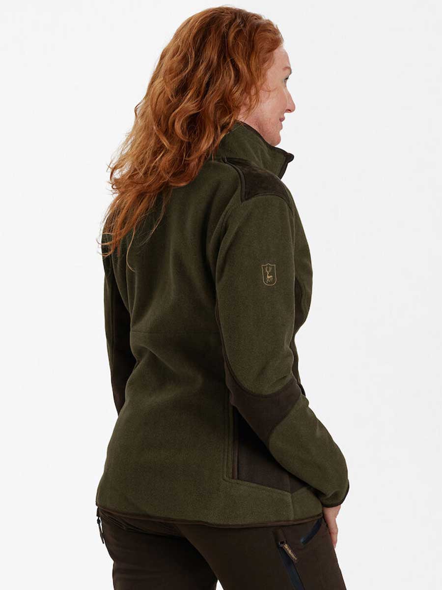DEERHUNTER Lady Pam Bonded Fleece Jacket - Graphite Green - Image 6