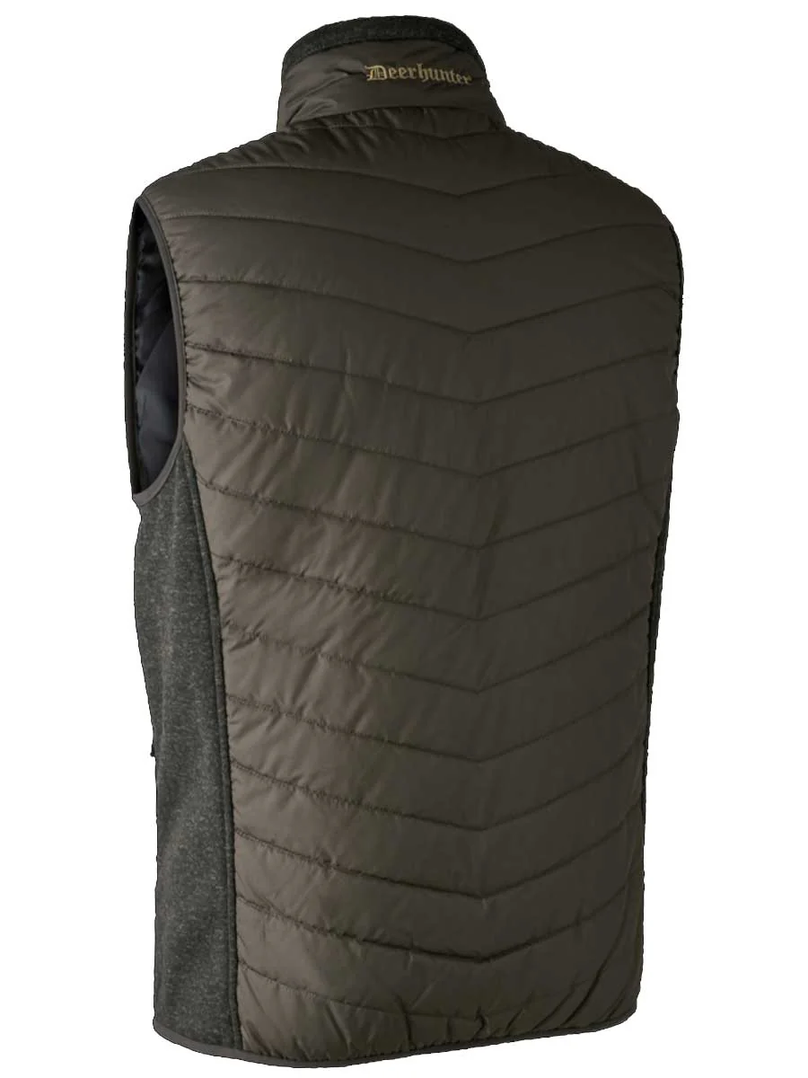 DEERHUNTER Moor Padded Waistcoat w.Knit - Mens - Timber - Image 5