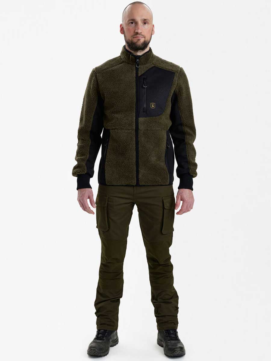 DEERHUNTER Rogaland Fiber Pile Jacket - Mens - Adventure Green - Image 4