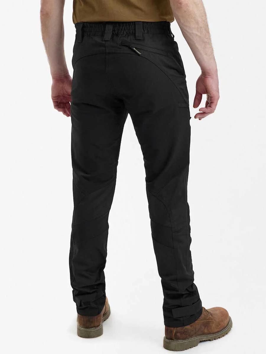DEERHUNTER Rogaland Stretch Trousers Contrast - Men's - Black - Image 2