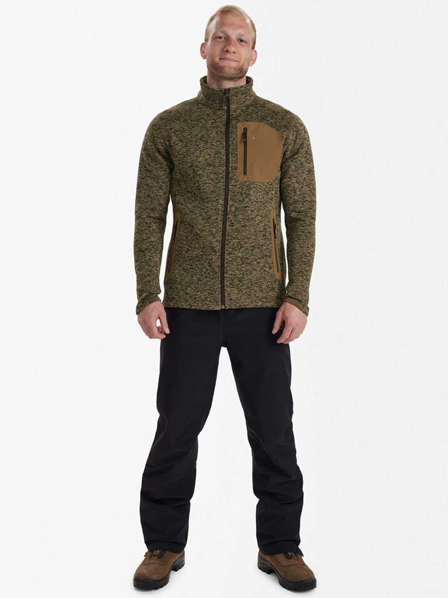 DEERHUNTER Sarek Knitted Jacket - Men's - Butternut Melange - Image 4