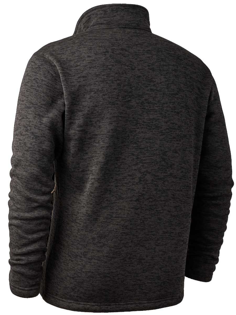 DEERHUNTER Sarek Knitted Jacket - Men's - Dark Grey Melange - Image 5