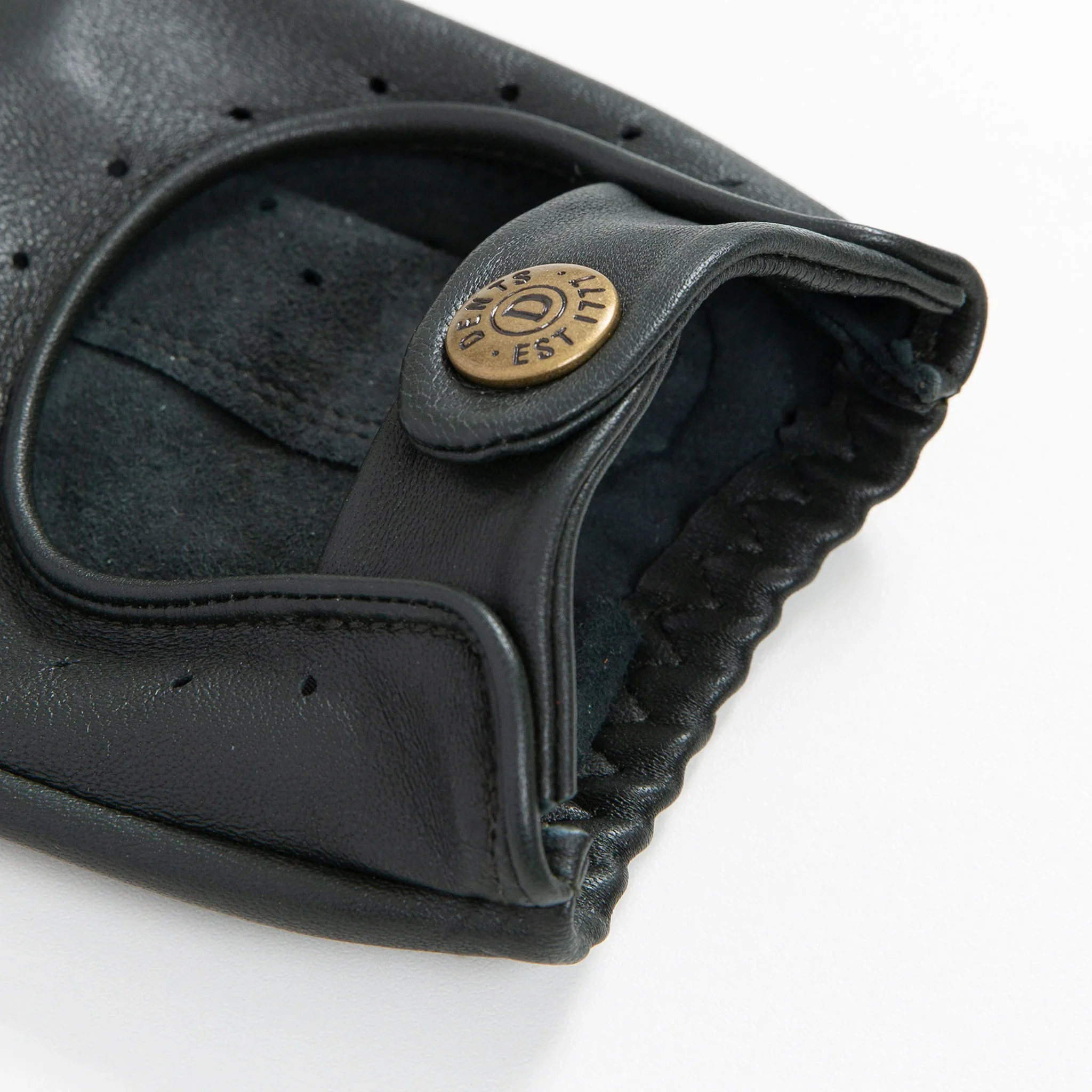 DENTS Delta Men's Classic Leather Driving Gloves - British Racing Green - Image 2