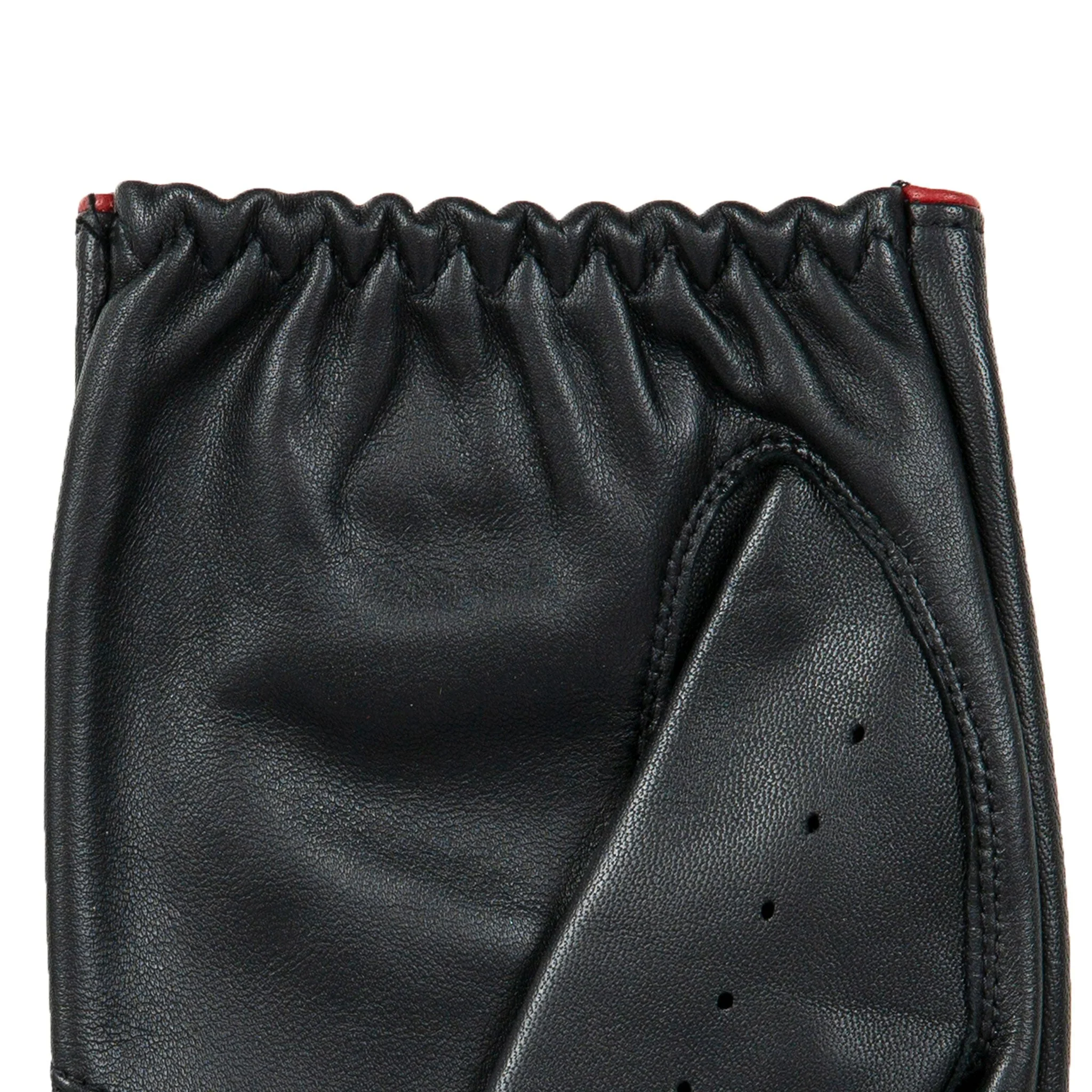 DENTS Delta Men's Classic Leather Driving Gloves - Black & Berry - Image 6