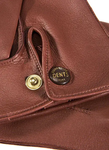 DENTS Sandhurst Unlined Leather Officer's Gloves - Mens - English Tan - Image 3