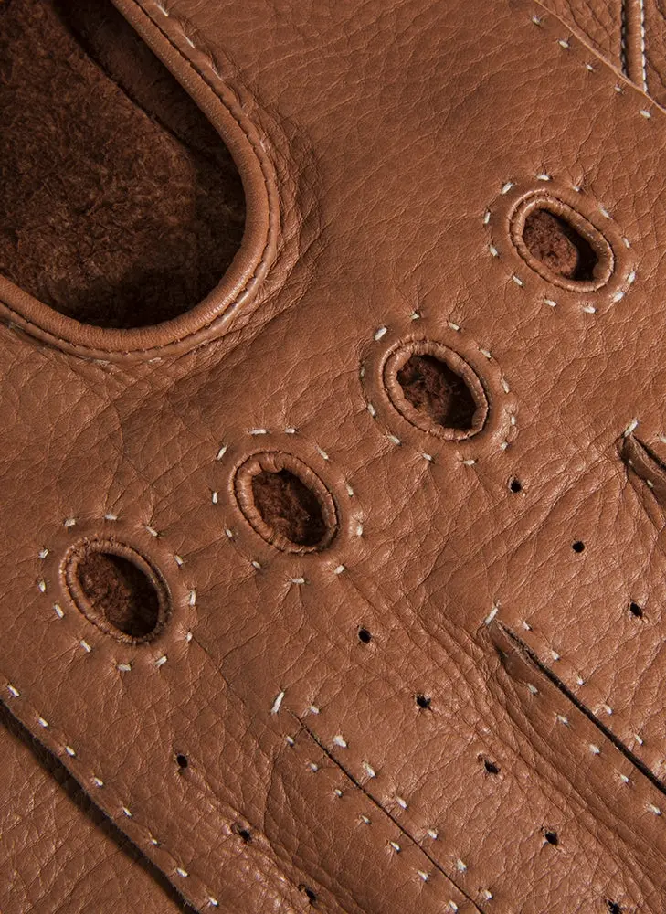 DENTS Winchester Deerskin Driving Gloves - Mens Unlined - Havana - Image 2