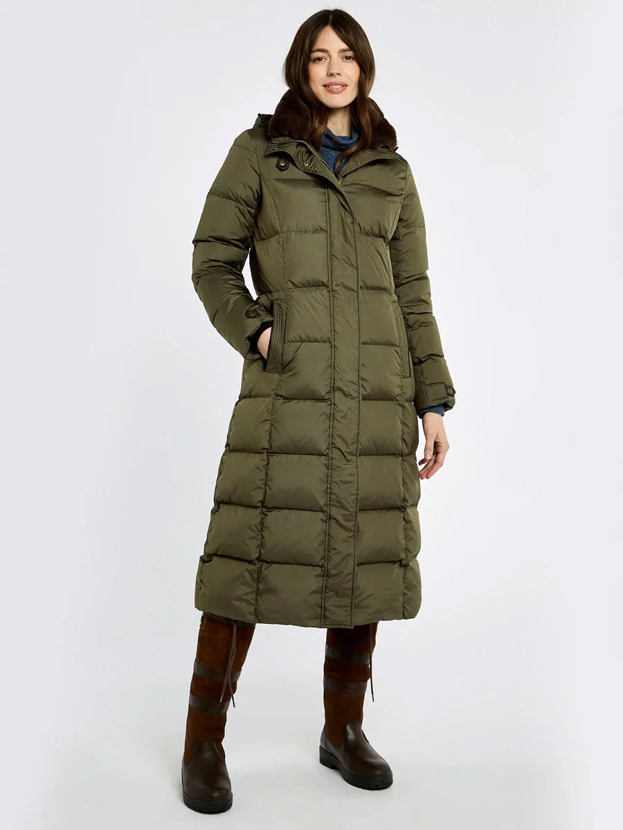 DUBARRY Aldborough Full Length Down Jacket - Women's - Olive - Image 6