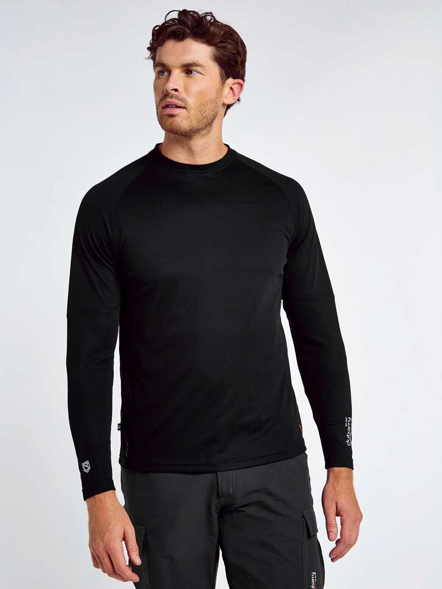 DUBARRY Ancona Long-Sleeved Technical T-Shirt - Men's - Black - Image 2