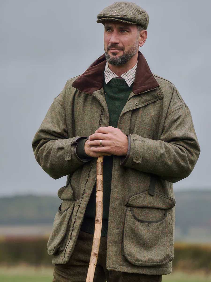DUBARRY Ballinturbet Shooting Jacket - Mens Tweed - Cedar - Image 2