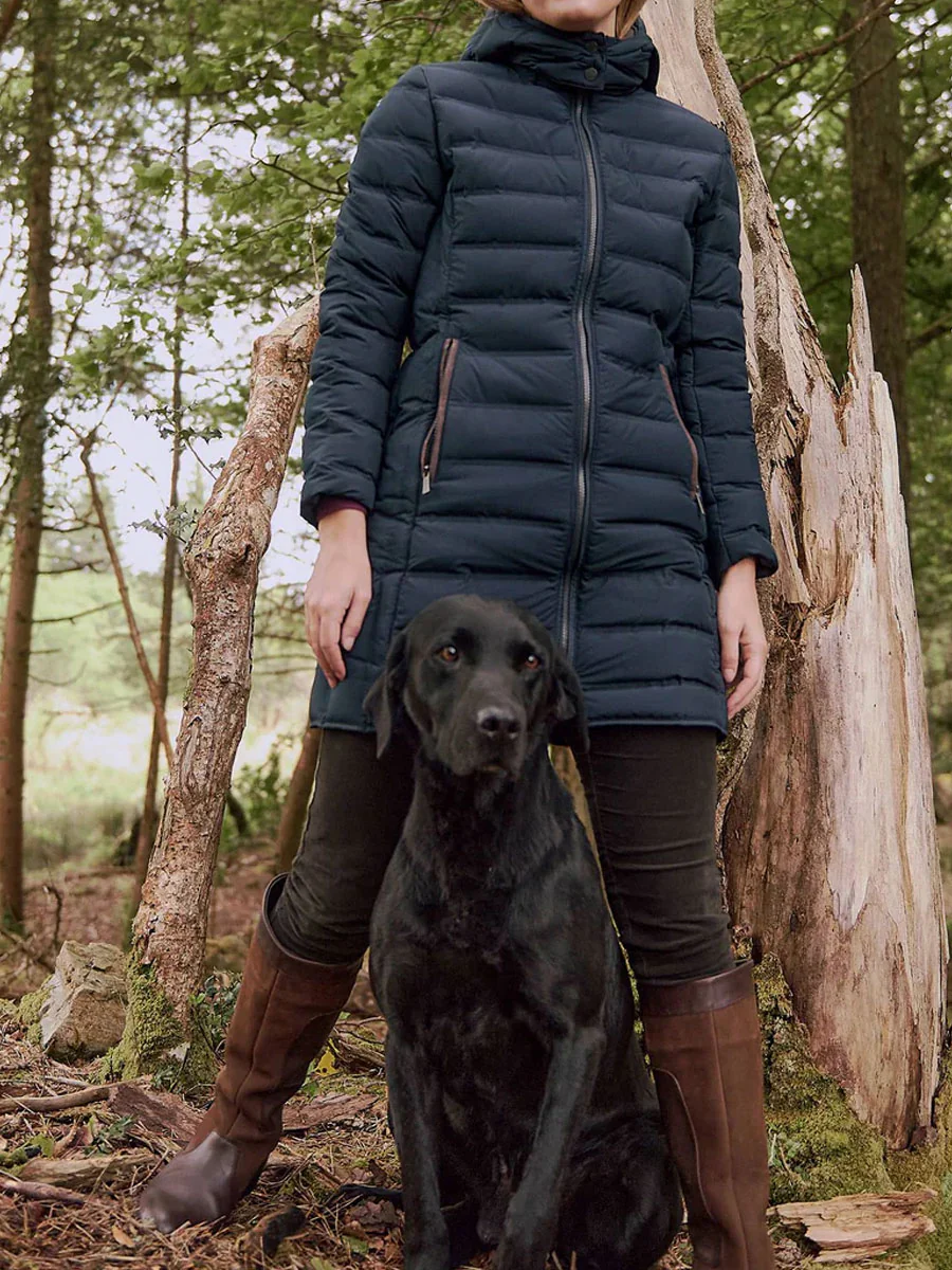 DUBARRY Ballybrophy Long Quilted Jacket - Women's - Navy - Image 2