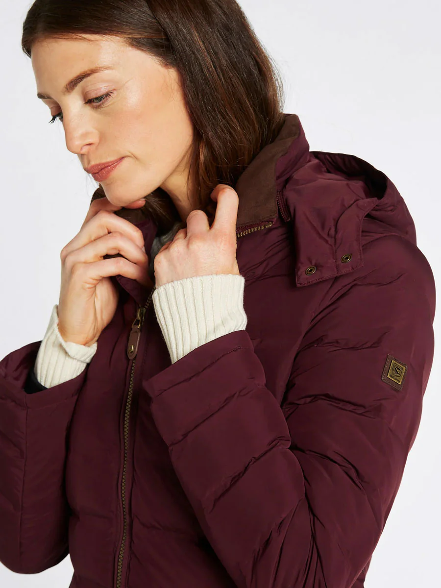 DUBARRY Ballybrophy Long Quilted Jacket - Women's - Ox Blood - Image 2