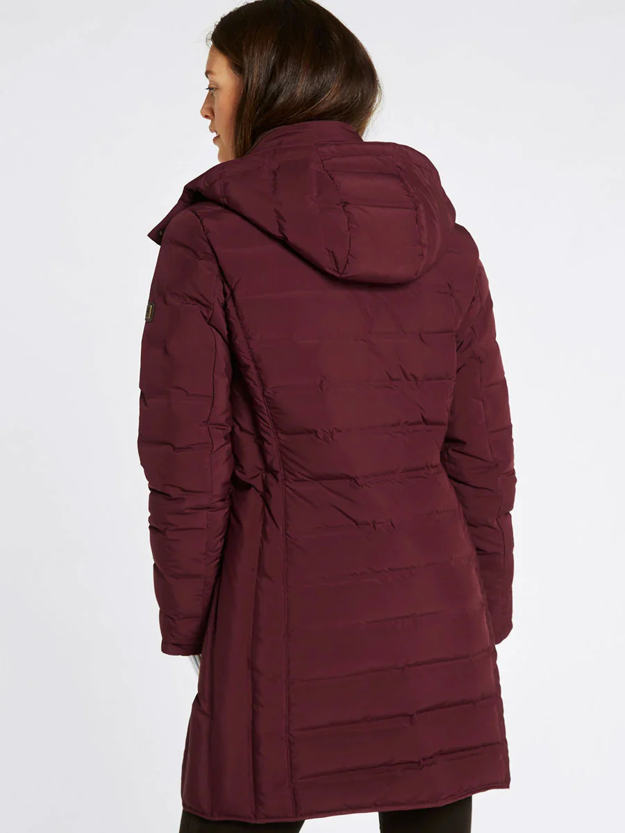 DUBARRY Ballybrophy Long Quilted Jacket - Women's - Ox Blood - Image 5