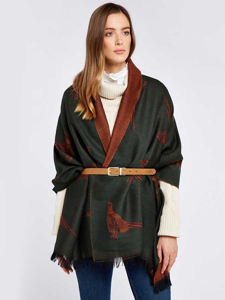 DUBARRY Birchdale Ladies Wool Stole - Ivy