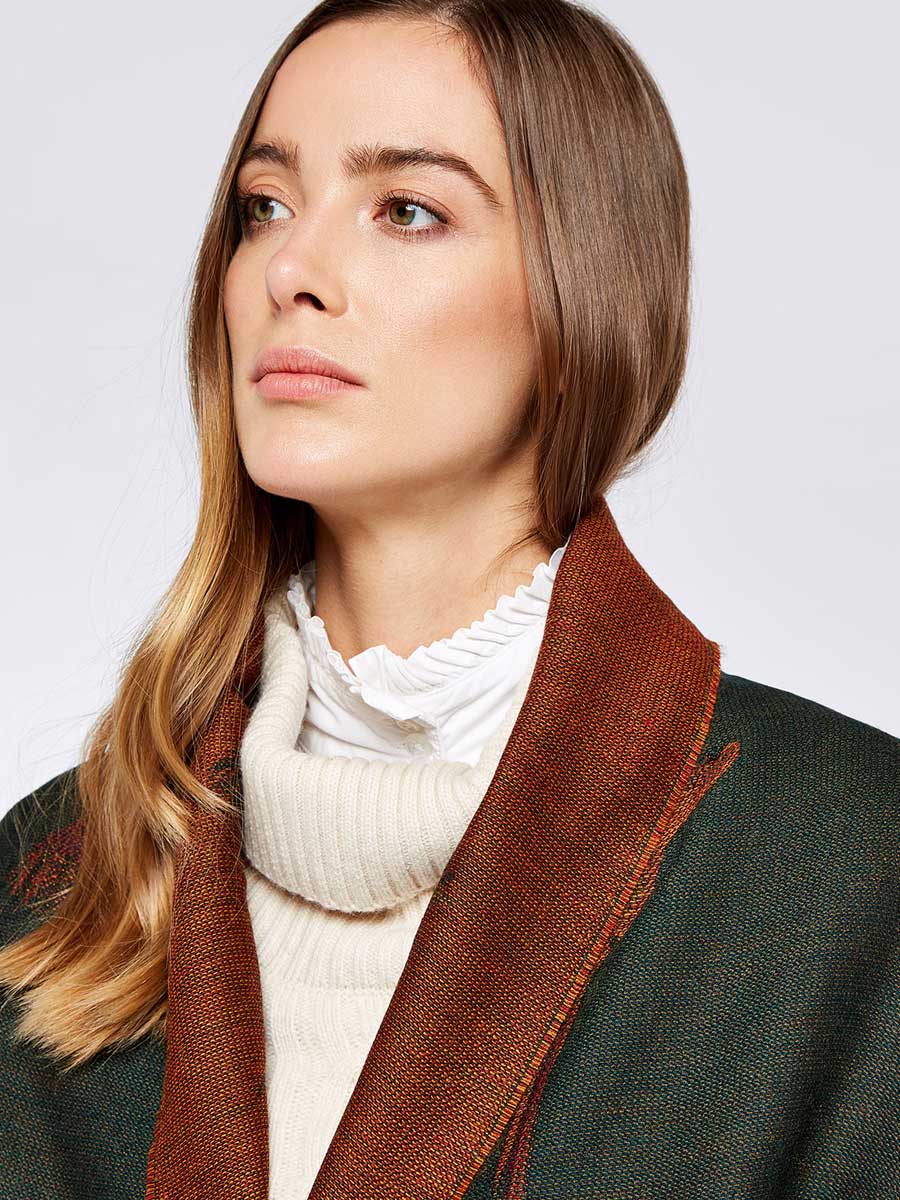 DUBARRY Birchdale Ladies Wool Stole - Ivy - Image 3