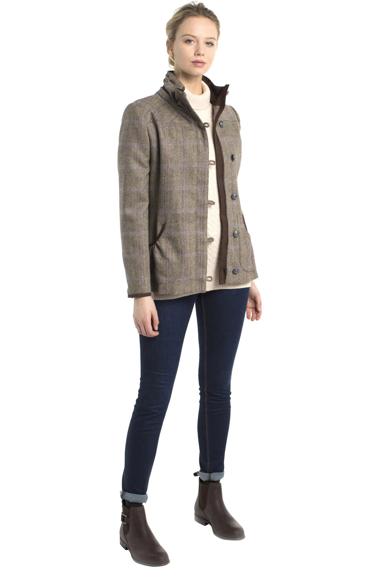 DUBARRY Bracken Ladies Tweed Jacket - Woodrose - Image 3