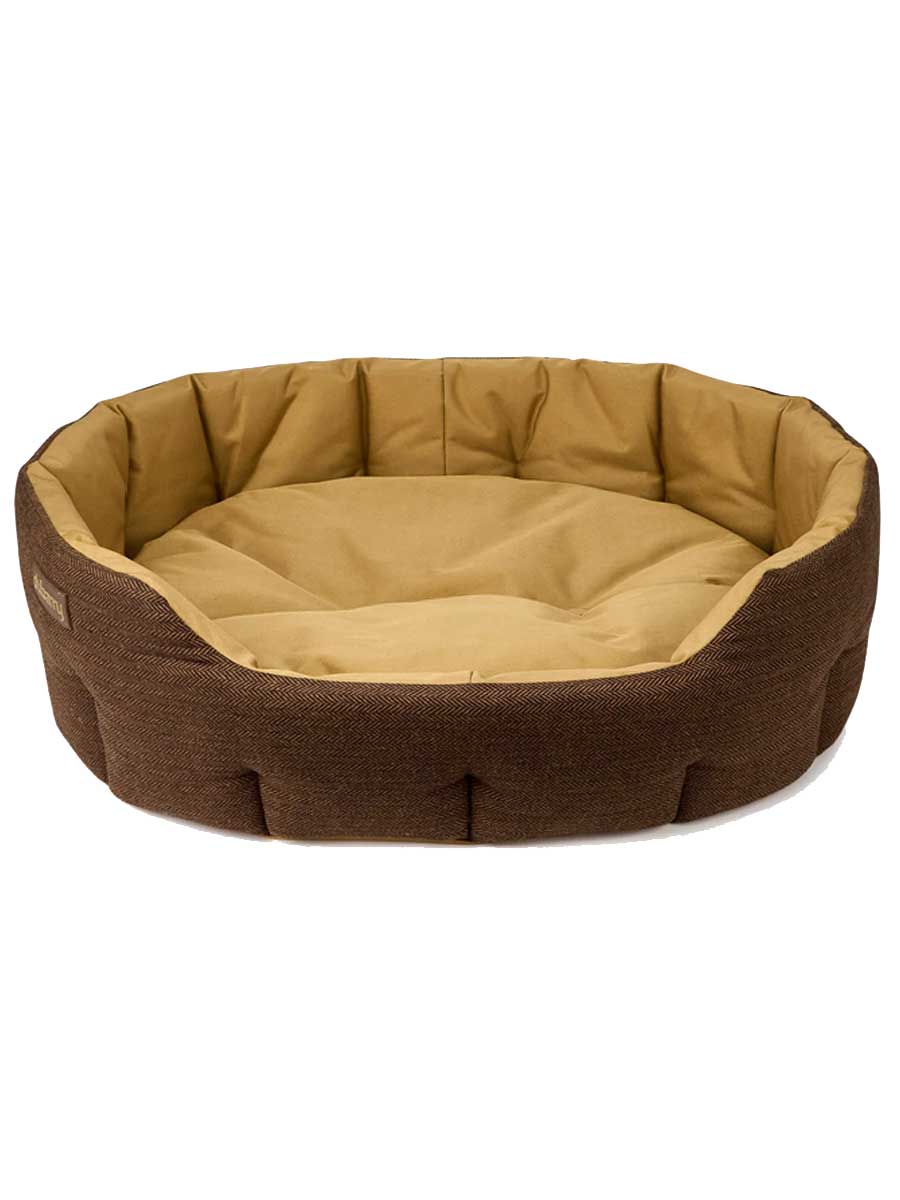 DUBARRY Buster Tweed Reversible Dog Bed - Mocha - Image 5