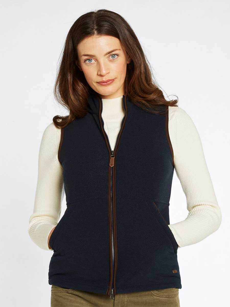 DUBARRY Carbury Fleece Gilet - Womens - Navy - Image 2